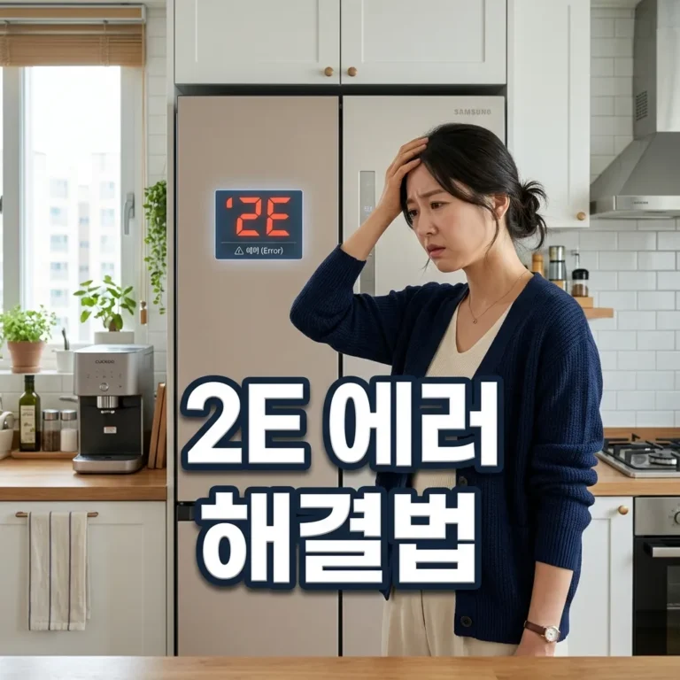 삼성 비스포크 냉장고 에러코드 2E 냉동실 센서 자가진단 완전 가이드