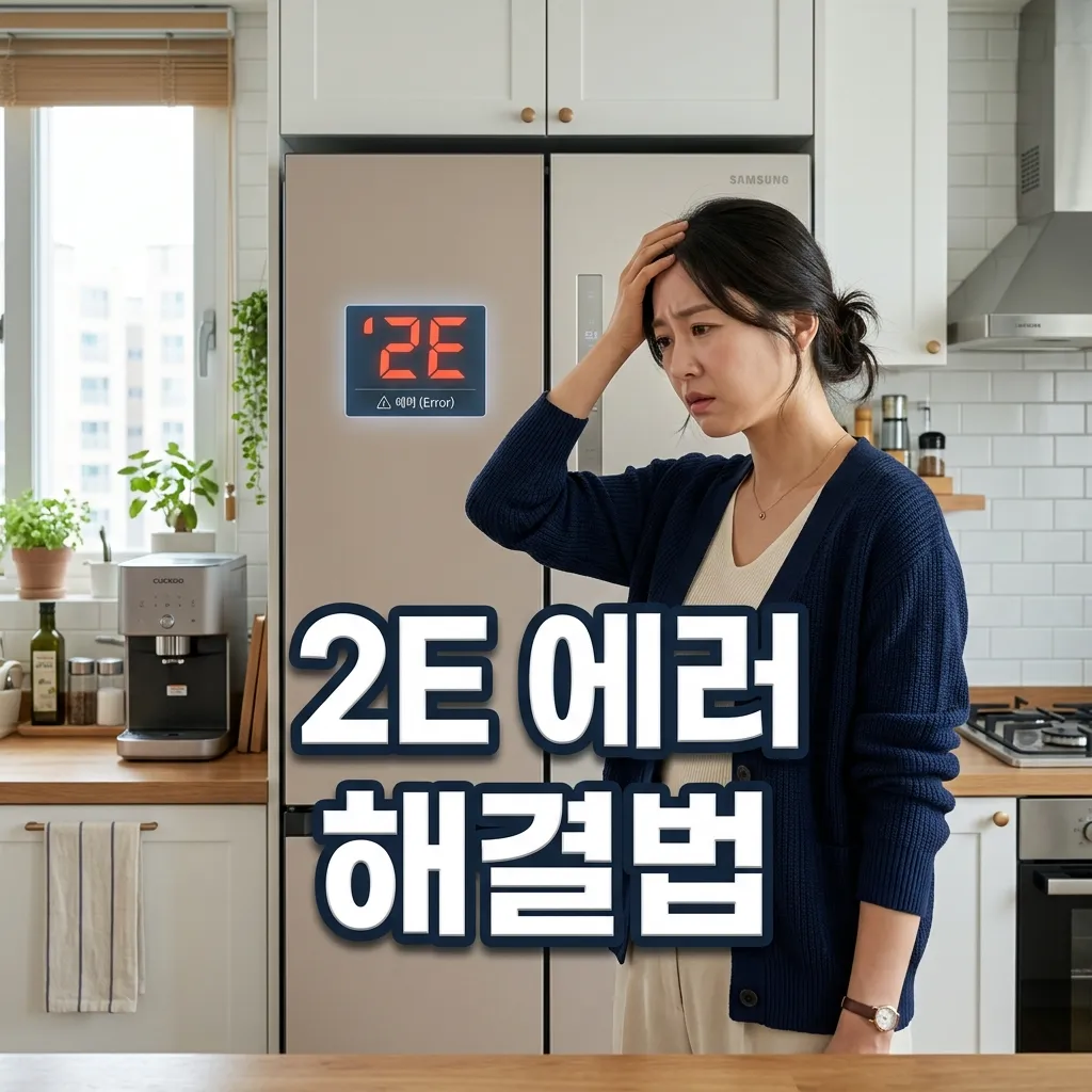 삼성 비스포크 냉장고 에러코드 2E 냉동실 센서 자가진단 완전 가이드