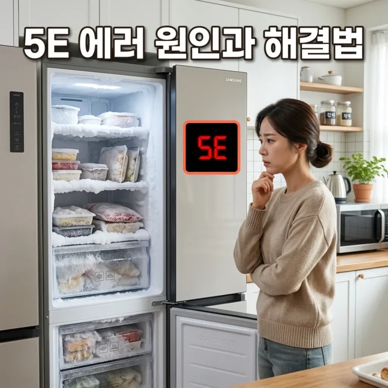 삼성 비스포크 냉장고 에러코드 5E 제상센서 고장 수리 가이드