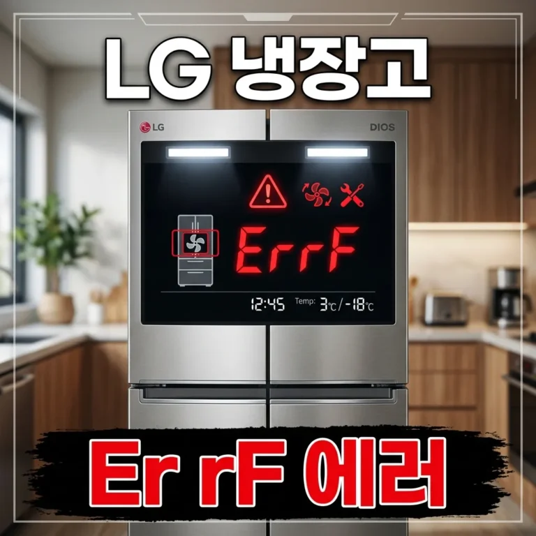 LG 냉장고 Er rF 에러, 팬모터 이상 자가진단법
