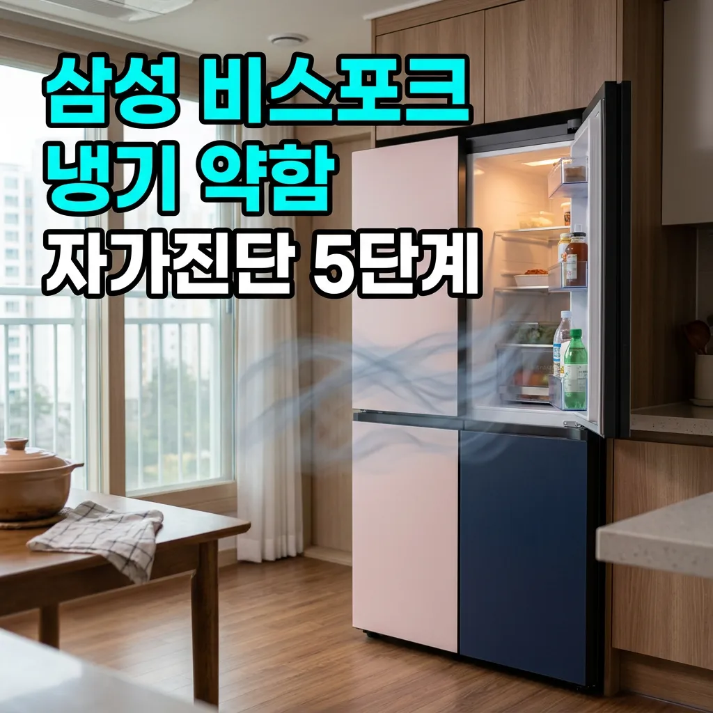 삼성 비스포크 냉장고 냉기 약함 자가진단 5단계 점검법