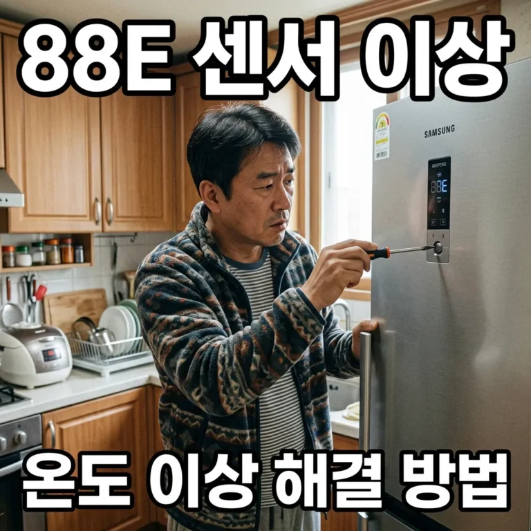 삼성 비스포크 냉장고 에러코드 88E 센서 이상 원인 분석