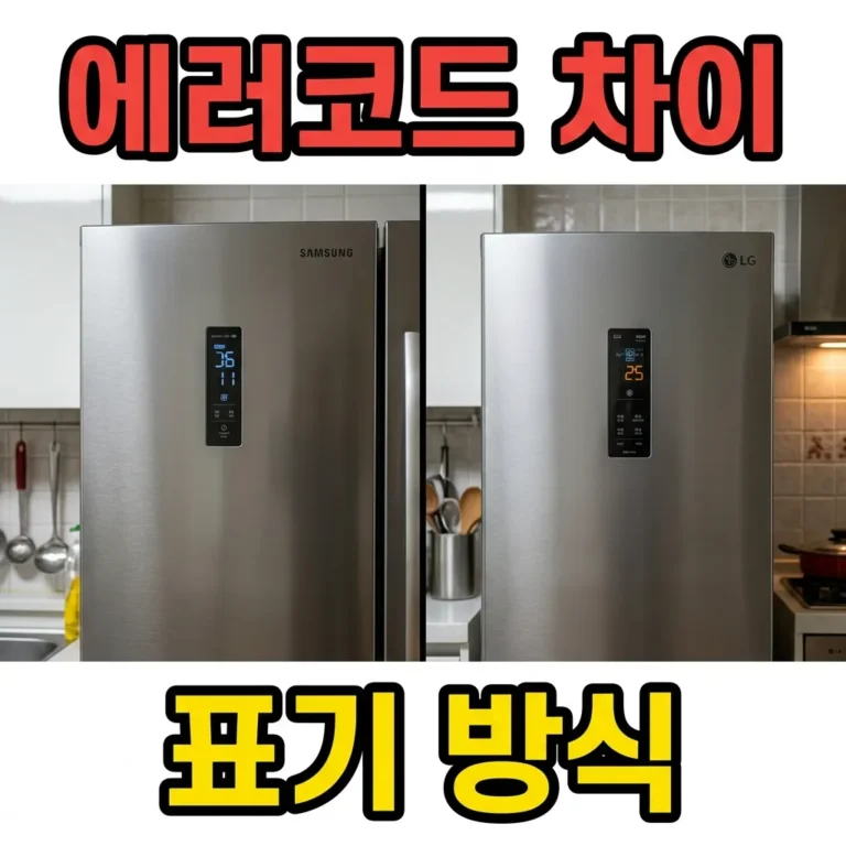 삼성·LG 냉장고 에러코드 표기 차이, 3분 만에 이해하기