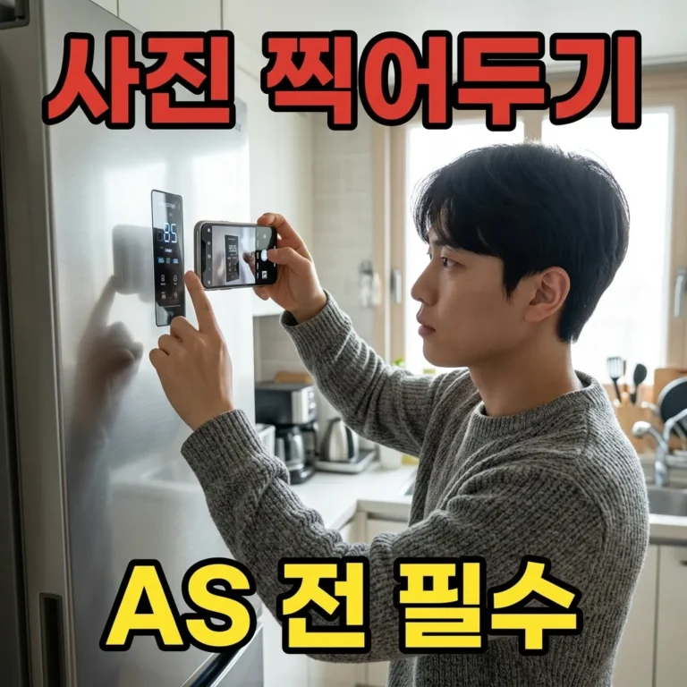 냉장고 AS 전 에러코드 사진, 5가지 이유로 꼭 찍으세요