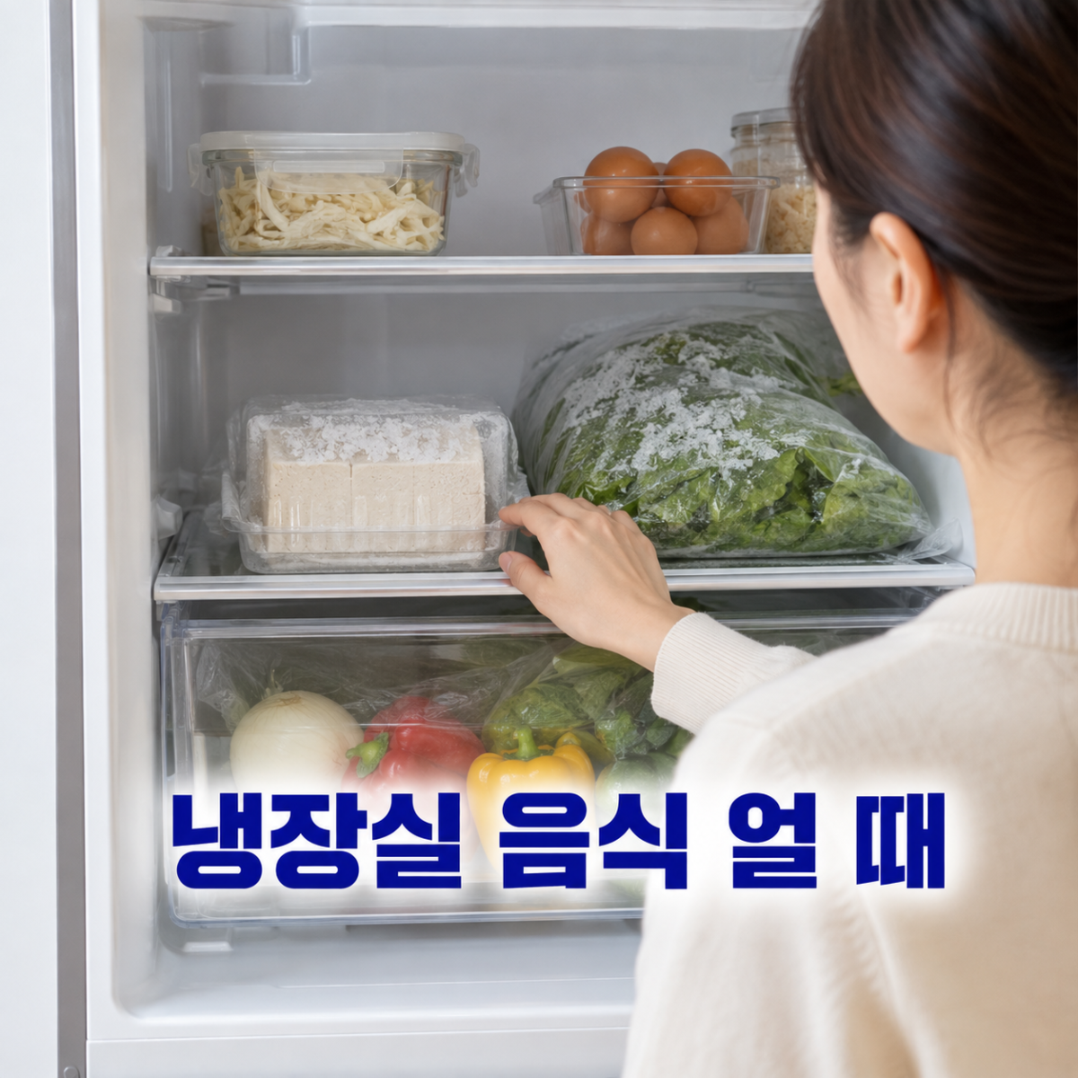 냉장실 음식 얼 때