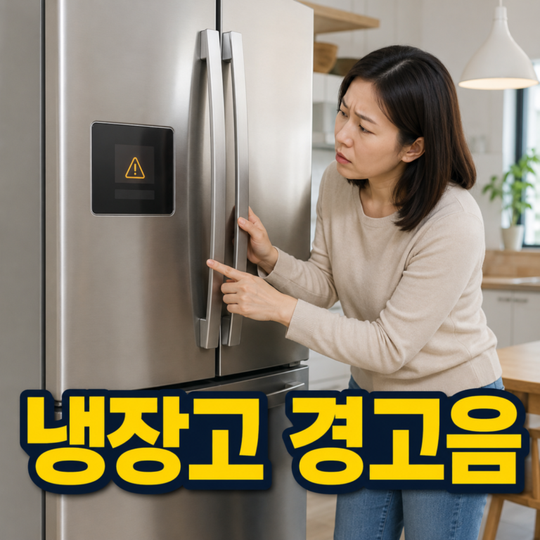 냉장고 문 닫았는데 삐삐 소리 날 때|문틈·온도·센서 점검