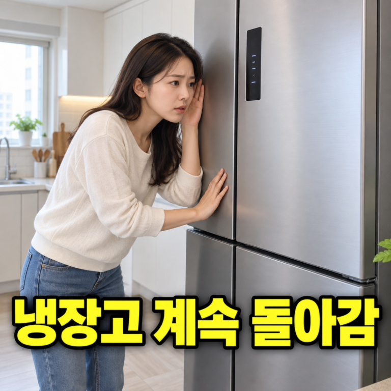 냉장고가 계속 돌아갈 때｜정상 운전·냉기 손실·AS 구분