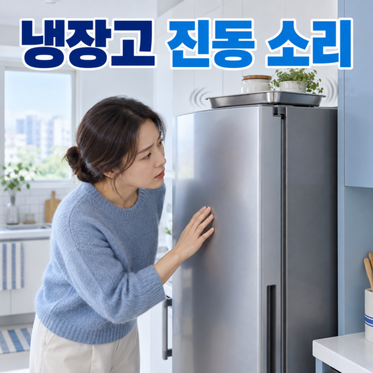 냉장고 덜덜 진동 소리 날 때|수평·벽 접촉·팬 점검