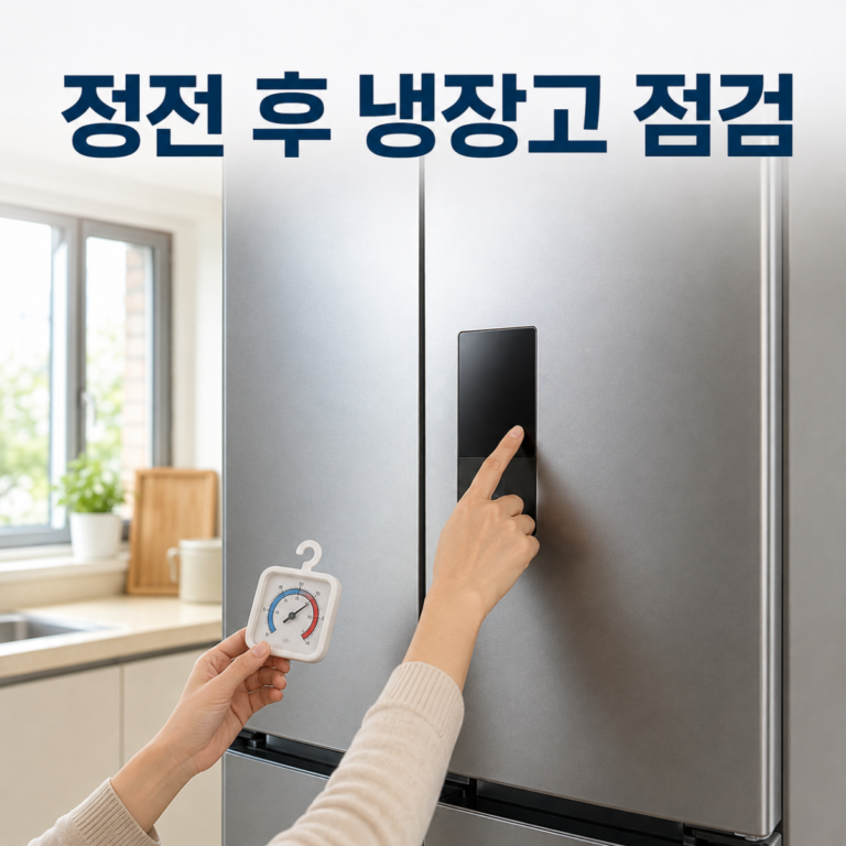정전 후 냉장고 안 차가울 때|전원·설정·음식 보관 판단