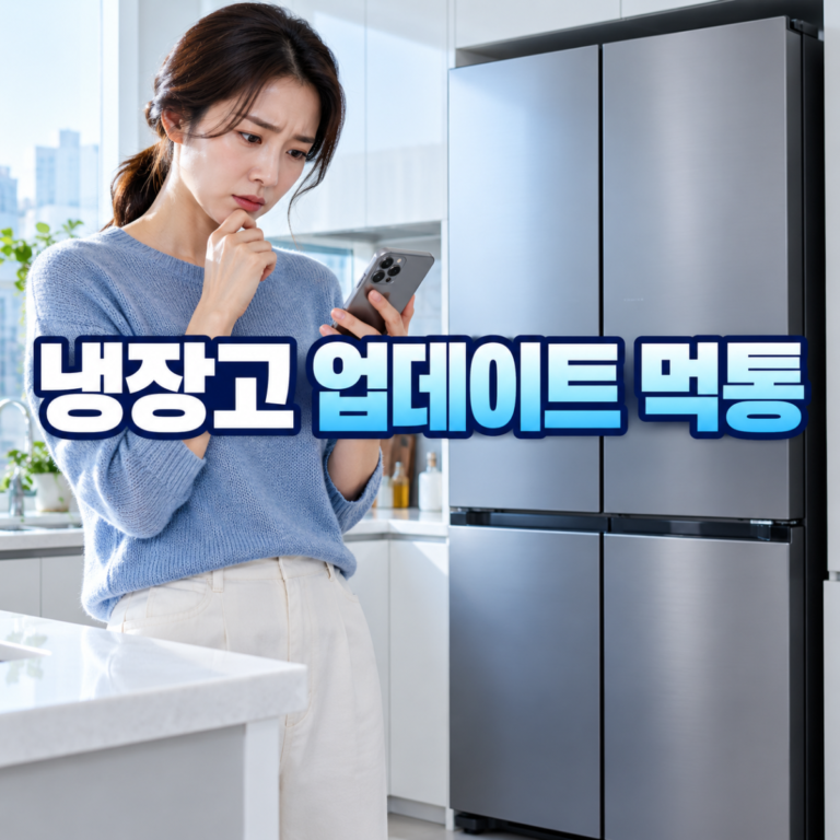 삼성 비스포크 AI 냉장고 업데이트 먹통, 냉기·무상수리 확인 순서