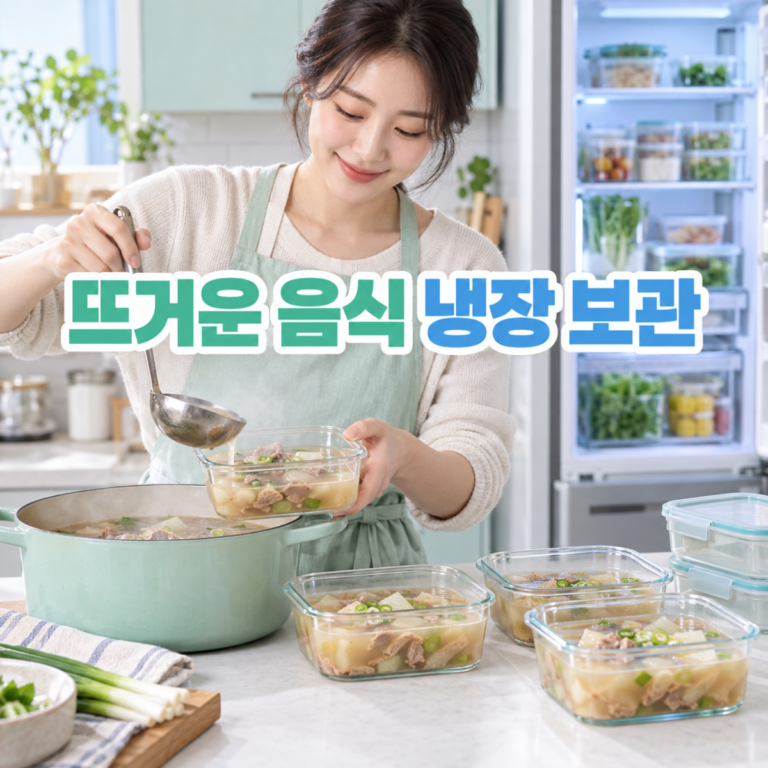뜨거운 음식 냉장고에 바로 넣어도 될까? 나눠 담아 식히는 순서