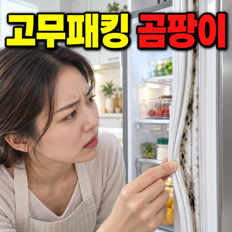 냉장고 고무패킹 곰팡이 청소 세제·건조·교체 판단 순서